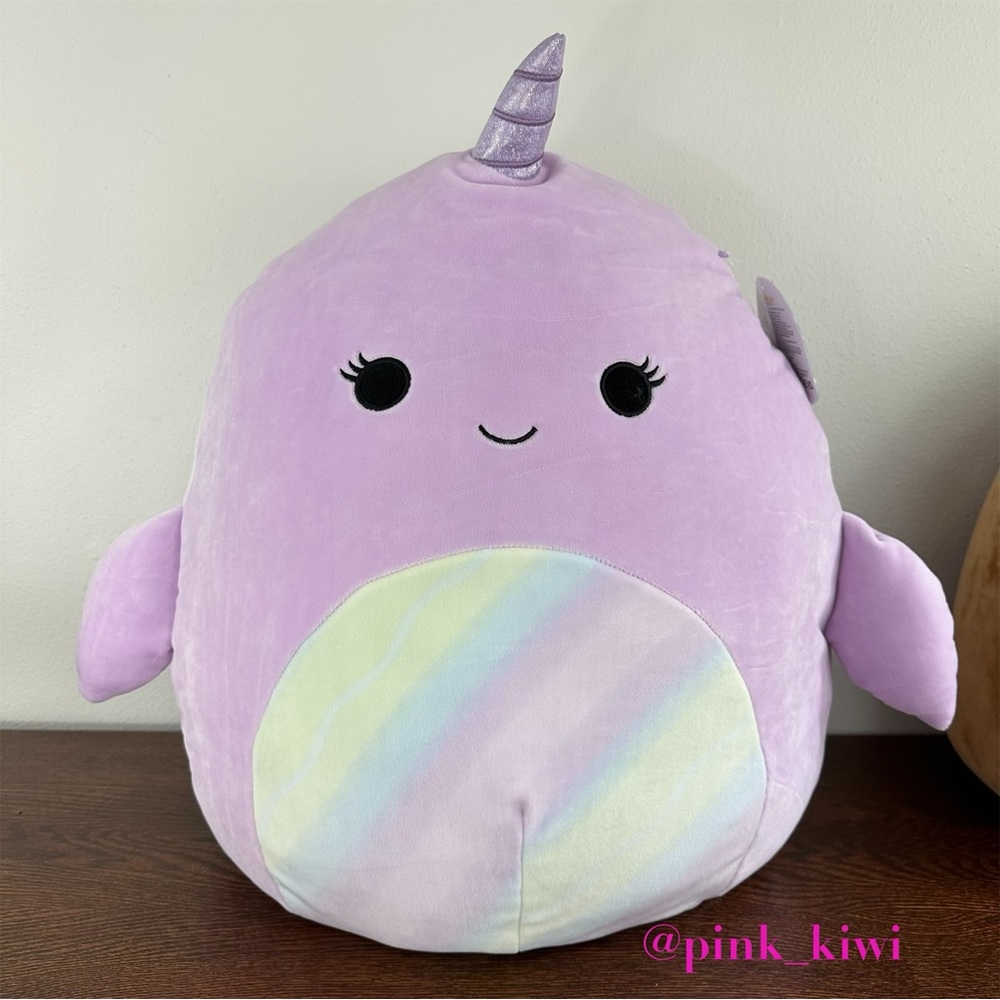 Squishmallows 16” Naomi the Light Purple Narwhal